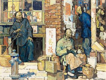 HENRY JAMES SOULEN (1888 - 1965) "The Smile of Kwan Yin."                                                                                        